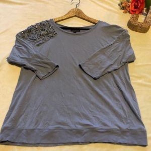 Blue Lane Bryant Sweater w/ Lace Detail 14/16 (1X)